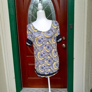 Est. 1946 Yellow/Black Short Sleeve Top Size M